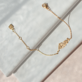 Palestine Map bracelet in gold