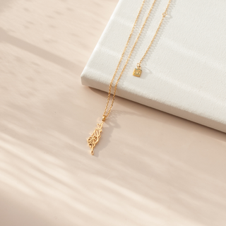 Palestine Necklace Gold | Palestine Map Necklace | Palestine Jewelry