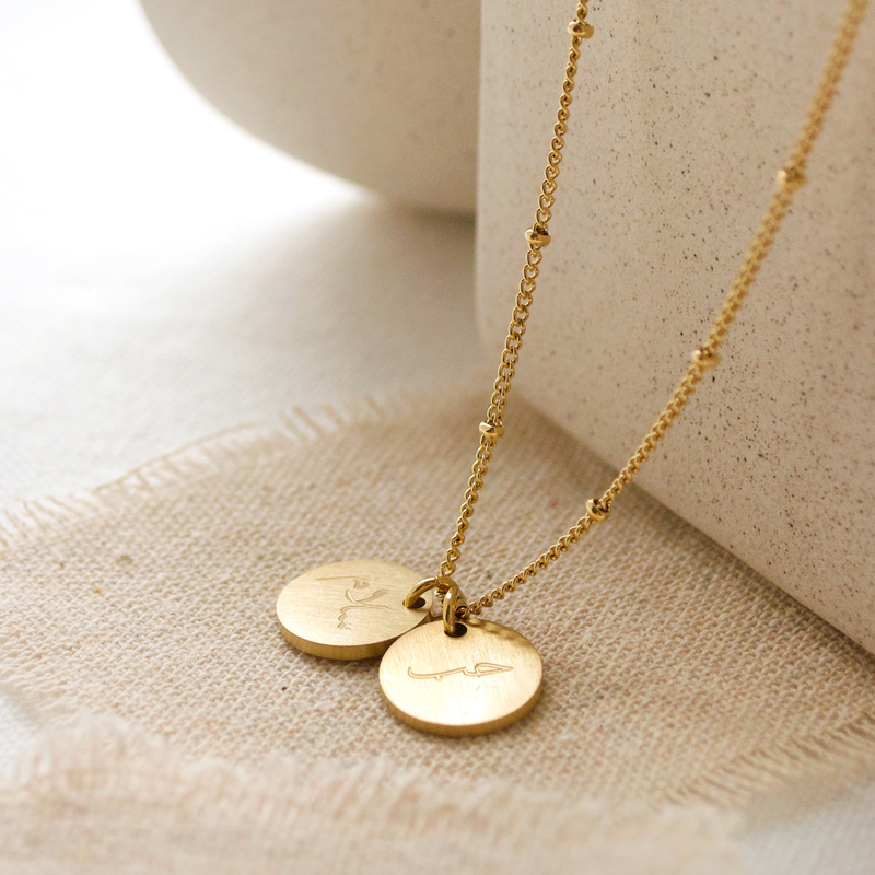 peace love necklace arabic jewellery 