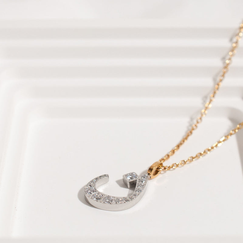 Diamond Letter Necklace