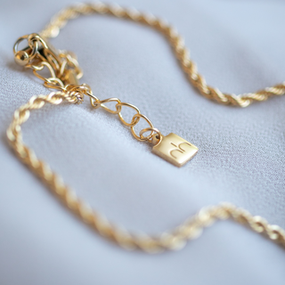 18K gold Plated rope Chain nimah